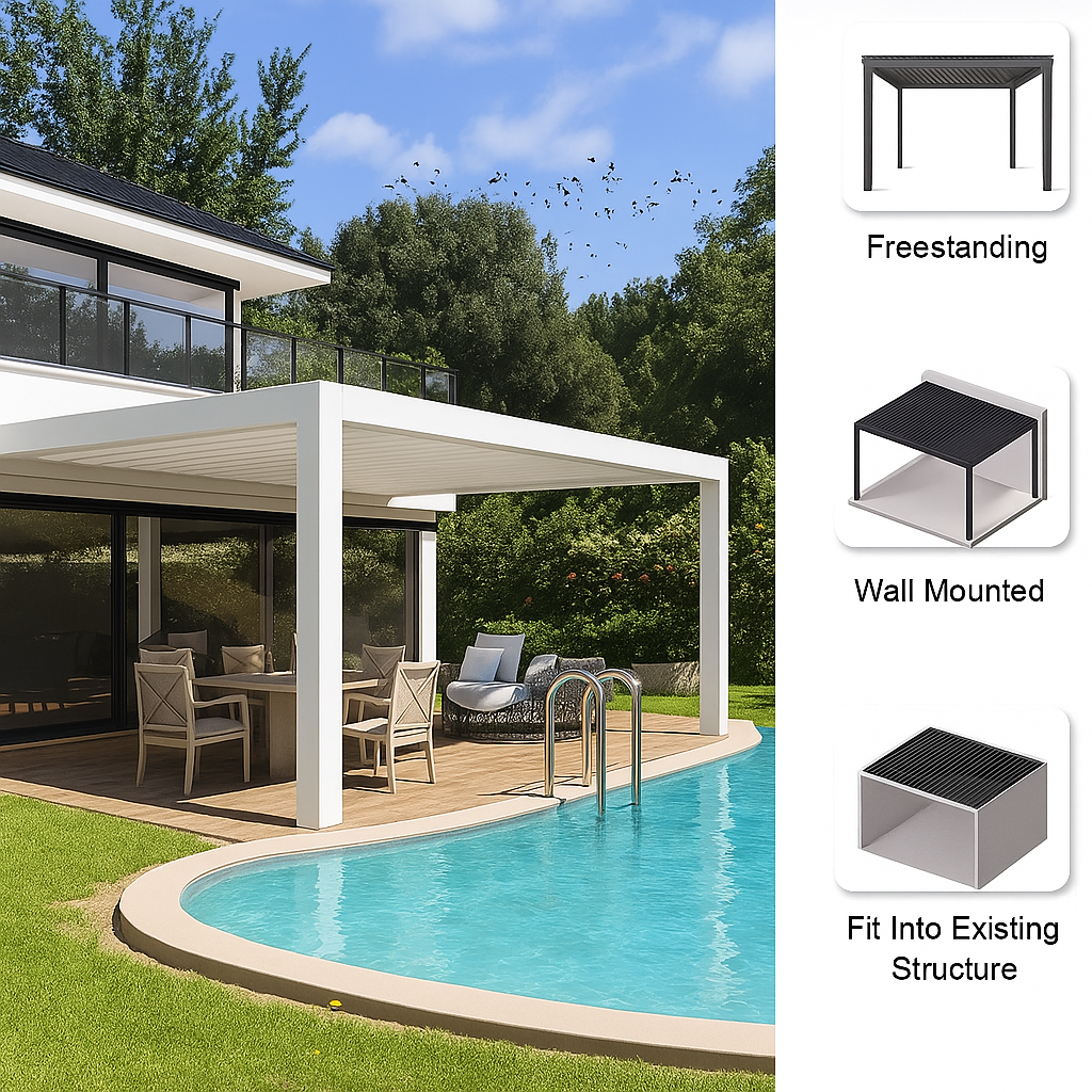 AeriVanta Prime Motorized Louver Pergola