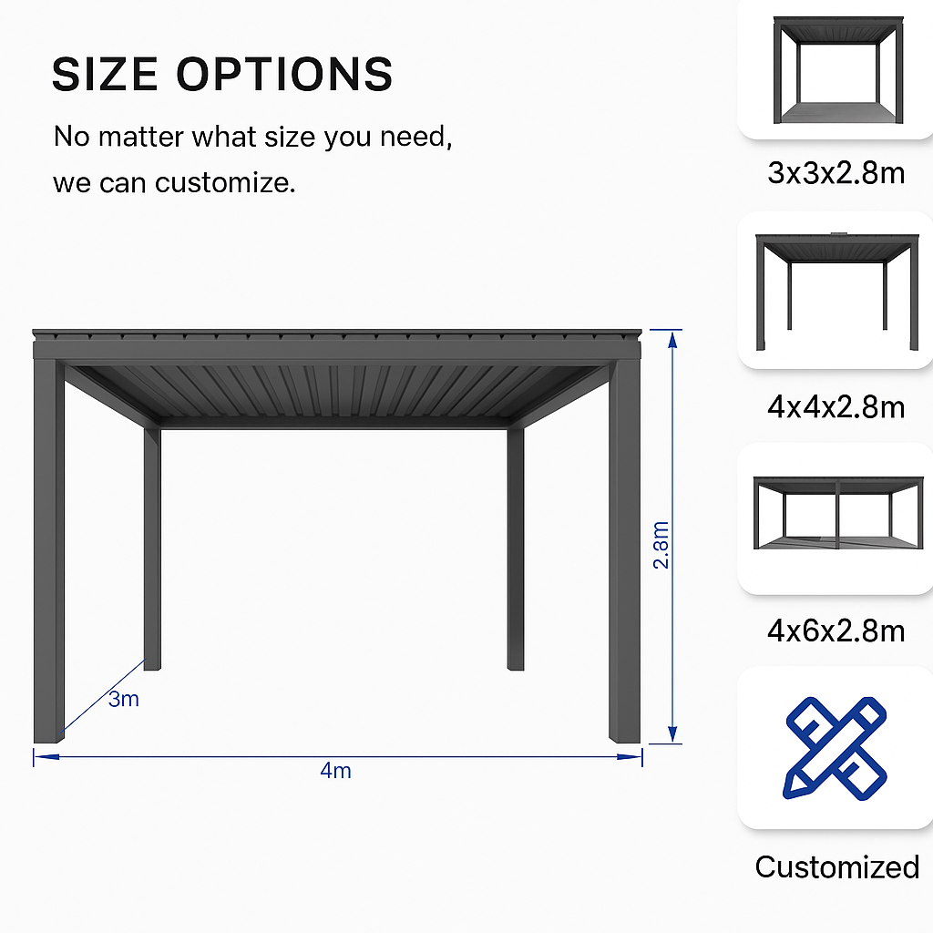 AeriVanta Prime Motorized Louver Pergola